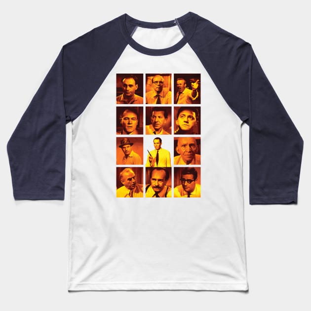 12 Angry Men Baseball T-Shirt by OmerNaor316